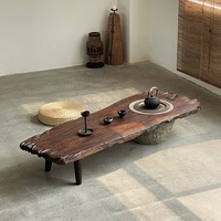 Meubles Wabi Sabi Villa Table à thé japonaise en bois massif Design moderne Table basse pour salon