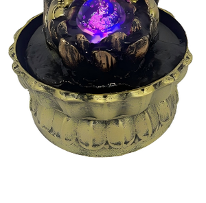 <span class=keywords><strong>Fontaine</strong></span> d'eau avec statue de Bouddha et boule LED lumineuse, décoration zen avec lotus, <span class=keywords><strong>fontaine</strong></span> de table pour la maison et le bureau - Product Image 6