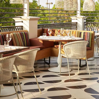 Ensemble de meubles de salle à manger Songdesign, style américain, luxe moderne, bois massif, personnalisable, pour hôtel, restaurant, tables carrées, chaises, café