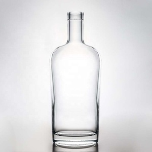 Botella de Licor de Cristal con Corcho, Forma Redonda, 700ml 750ml, Vodka, Ginebra, Whisky, Buen Precio - Product Image 2