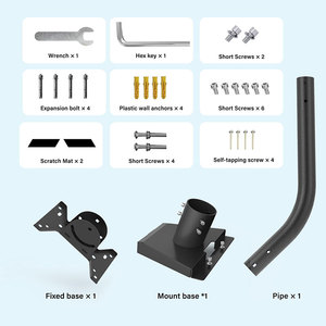 Starlink Gen 3 phụ kiện Kit V3 V4 tường mái núi Ống adapter có thể điều chỉnh Bracket phẳng cực Antenna Chân đế gắn kết đứng - Product Image 3