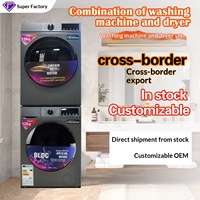 Mesin Cuci & Pengering Otomatis Penuh SP Cross-border Export Foreign Trade, Tabung Stainless Steel 12kg