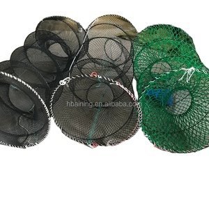 หม้อตกปลาปูพับได้ตาข่ายสีเขียว70x140ซม. 76*160ซม. โหลดปลาคอดสีดำกับดักปลาอาลาสก้ากับหม้อต้มเหยื่อเทอร์บอท - Product Image 6