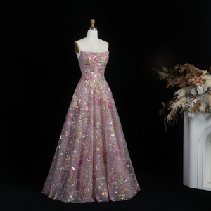 Robe de bal Sharon Said SS460, robe de soirée élégante, robe de soirée à volants, robe décorée de fleurs pour <span class=keywords><strong>occasions</strong></span> spéciales, vente en gros - Product Image 3