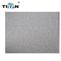 Dalles De Plafond De Gypse Enduit De Vinyle Feuille D'aluminium De Plafond Dalles De Plafond Pvc Gypse Plafond 595*595*9