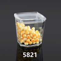 可堆叠密封食品储存罐 厨房用亚克力八角形食品储存罐