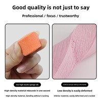 Al por mayor: Mini esponja profesional para arte de uñas, lima de papel de lija para el cuidado de uñas, esponja para pulir y abrillantar, productos para uñas.