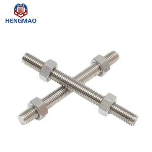 Hengmao Supply Tiges filetées métriques en acier inoxydable M10, finition en acier inoxydable 304, lisses, DIN975, 100 mm, 150 mm, boulons - Product Image 3