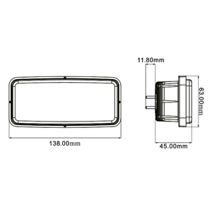 Tracteur large inondation industrielle petit <span class=keywords><strong>phare</strong></span> LED rectangulaire pour <span class=keywords><strong>John</strong></span> <span class=keywords><strong>Deere</strong></span> - Product Image 3