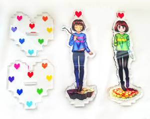 ฟิกเกอร์อะคริลิคตั้งโต๊ะ OEM ODM อนิเมะ Undertale ฟริสก์ คาร่า - Product Image 5