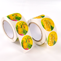 Étiquettes personnalisées imperméables en PVC pour boissons, étiquettes pour bouteilles d'eau, autocollants adhésifs pour fruits (cerise, raisin, mangue) – Qualité supérieure