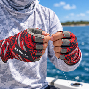 Gants de navigation et de pêche professionnels OEM |   Gants marins à haute adhérence, courts et longs, pour les doigts |   UV50+ Séchage rapide Imperméable - Product Image 5