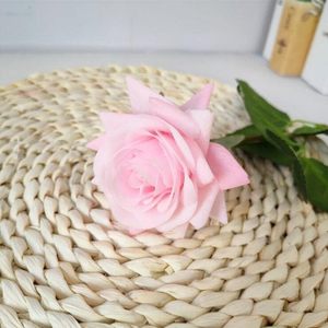 Roses artificielles de haute qualité au toucher réel, fleurs en soie, centre de table recouvert de latex, décorations de table, fleurs décoratives pour mariage - Product Image 3