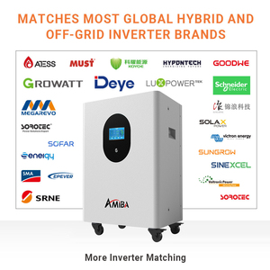 Amiba Eu 스톡 홈 올인원 리튬 배터리 <span class=keywords><strong>48V</strong></span> 200Ah 400Ah 10kwh 20kWh LiFePO4 배터리 하이브리드 오프 그리드 태양 에너지 시스템 - Product Image 6