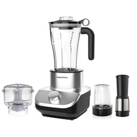 HappyPartner Multifunctionele 4-in-1 Elektrische Blender Voedselblender Sapcentrifuge Koffiemaler Smoothie Maker