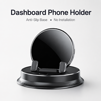 Support de téléphone pour console centrale de voiture avec charge sans fil et navigation, fixation automatique, chargeur adhésif en plastique