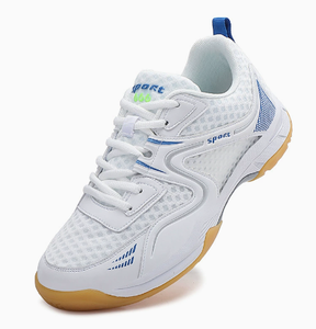 Chaussures de badminton en maille respirante, semelle en caoutchouc antidérapante, baskets de sport légères à lacets pour intérieur et extérieur - Product Image 2
