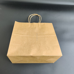 Bolsas de Papel Kraft Marrón Económicas en Liquidación, Bolsas de Compras Reciclables para Supermercado con Asa - Product Image 5