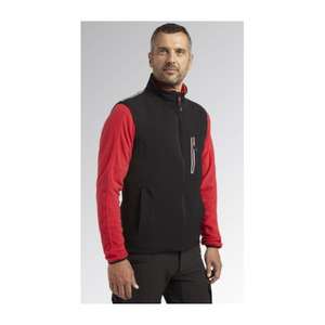 Diadora แจ็คเก็ตอเนกประสงค์702.175343-80013 /xl GILET ในน้ำขับไล่ผ้ายืดสีดำกางเกงยีนส์8032521743625ทำงาน - Product Image 2