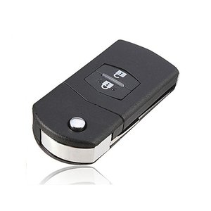 2ปุ่มเปลือกกุญแจรีโมทพร้อมแบตเตอรี่ใบมีดในกรณีที่ไม่มีตัวรับส่งสัญญาณสำหรับ MAZDA 2 3 5 6 BT50 CX-5 CX-7 RX8 CX-9- - Product Image 4
