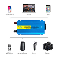 Convertisseur de courant Lvyuan 2000w 1000w 12v 24v Convertisseur de courant pour voiture DC 110v 220v Onduleurs à onde sinusoïdale pure avec prises EU
