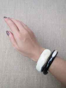 Bracelets en corne de buffle, artisanat naturel, bijoux faits à la main pour femmes, accessoires ethniques authentiques, déclaration de mode unique - Product Image 4