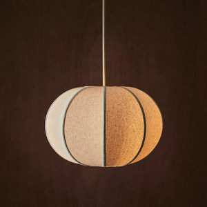 Lustre ovale de style japonais E27 à six têtes pour salle à manger, décoration intérieure, esthétique Wabi Sabi - Product Image 1