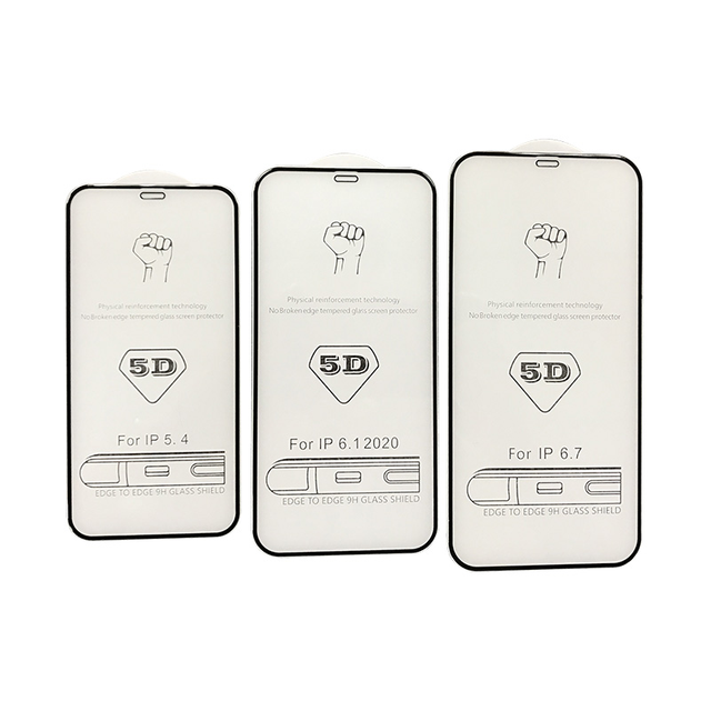 Factory Price 5D Full Glue Hardness Anti-Scratch Tempered Glass for OPPO for VIVO Phone Screen Protector