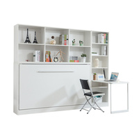 Armoire de rangement moderne, meuble lit mural et Queen