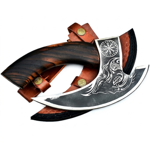 Couteau à pizza LEGACY BLADES en acier au carbone de qualité supérieure, manche en bois, coupe-pizza personnalisé pour la cuisine, OEM ODM - Product Image 1