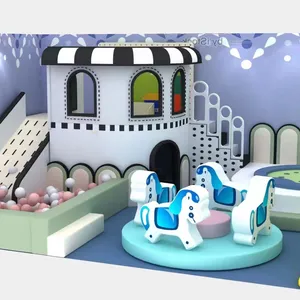 Peuter Baby 'S Kleine Zachte Indoor Speeltoestellen Voor Verjaardagsfeestjes, Indoor Foam Speeltuin Met Brug Tunnel Ballenbak