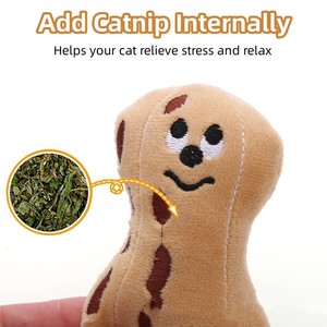 Nuevo Juguete Interactivo de Peluche para Gatos, Lindos Juguetes con Forma de Galleta con Catnip, Juguete Masticable para Mascotas en Oferta - Product Image 2