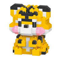 Mini blocs de construction animaux en particules, ensemble de petites briques à assembler soi-même, jouet éducatif créatif pour enfants, cadeau