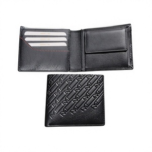 Cartera/Billetera de Cuero Genuino para Hombre, Personalizada, de Primera Calidad, con Diseño de Estrella, Impermeable, con Bordado de Letras de 6 Pulgadas, a la Moda, BS - Product Image 1