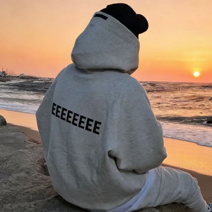 Hoodie ESS de Esiatls <span class=keywords><strong>2023</strong></span>, sweat-shirt à manches longues élégant, personnalisé, uni, oversize, col rond, style streetwear pour hommes - Product Image 6