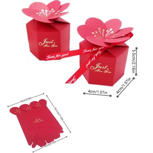 Caja <span class=keywords><strong>de</strong></span> Dulces con Estampado en Caliente, Caja Hexagonal para Chocolates, Caja Pequeña para Regalos <span class=keywords><strong>de</strong></span> Boda - Product Image 2