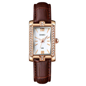 SKMEI 1690 Carré Cadran Quartz Mouvement En Acier Inoxydable <span class=keywords><strong>Bracelet</strong></span> Dames Montres pour Les Femmes - Product Image 2