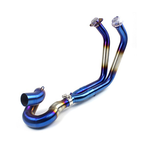 Silencieux d'échappement avant raccord sans lacet pour <span class=keywords><strong>Kawasaki</strong></span> <span class=keywords><strong>Z650</strong></span> NINJA650 <span class=keywords><strong>2020</strong></span> 2021 - Product Image 1