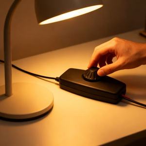 <span class=keywords><strong>Variateur</strong></span> rotatif Triac pour marché américain, certifié UL, 150W max, pour contrôle d'éclairage de lampes de table et de sol LED 120V - Product Image 3