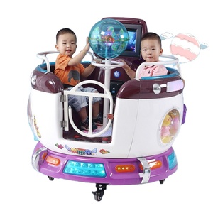 Máquina de columpio giratoria con monedas para niños, versión en inglés, popular para interiores - Product Image 1