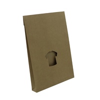 Enveloppes en papier kraft avec logo personnalisé, sacs d'emballage pour vêtements, t-shirts, vêtements, boîte d'enveloppe postale debout avec fenêtre découpée
