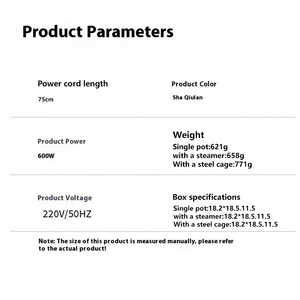 Olla Arrocera Eléctrica Multifuncional de 1.8L con Revestimiento Antiadherente, Ideal para Hoteles y Uso en Exteriores, Fácil de Usar - Product Image 6