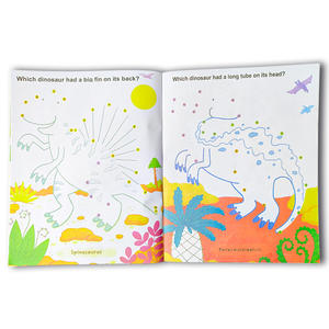 Livre d'autocollants personnalisé imprimé en usine en gros livre d'apprentissage amusant pour enfants cadeau dinosaure autocollants livres activité éducative - Product Image 3