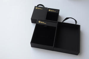 Custom <b>Black</b> Cardboard Gift <b>Box</b> for Jewelry Printed with Personalized Logo - Product Image 5