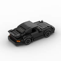 MOC-Black Bird (930) 355 pièces Blocs de construction en plastique Voiture de course sportive Briques de construction créatives Jouet de construction de garage