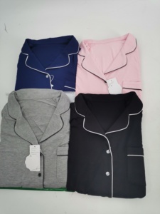 Conjunto de Pijama de Bambú Personalizado de Fábrica, Ropa de Estar de Rayón Suave Modal, Ropa de Dormir para Mujer, Conjunto de Pijama Modal para Mujer - Product Image 6