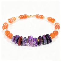 Bracelet Chakra, Bracelet en pierres naturelles de Sugilite en gros, Bijoux en Sugilite minérale naturelle en vrac