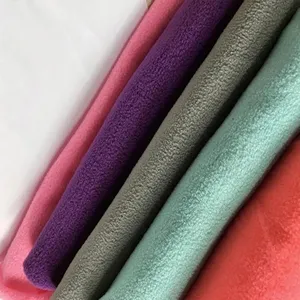 100% Polyester Micro Fleece Fabric Soft Thick Spun High Quality Fabric