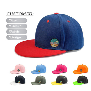 Venta al por mayor logotipo personalizado algodón ala plana 6 paneles sombrero promocional precio barato gorras Snapback - Product Image 1