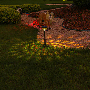 Solar Garden <b>Lights</b> Outdoor Waterproof LED Pathway <b>Lights</b> For Yard Lawn Patio Decoration With Solar <b>Panel</b> And Battery Included - Product Image 3